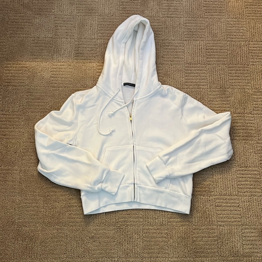 Brandy Melville Cropped Zip Up